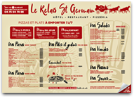 Le Relais Saint Germain - Carte du Restaurant et Pizzeria